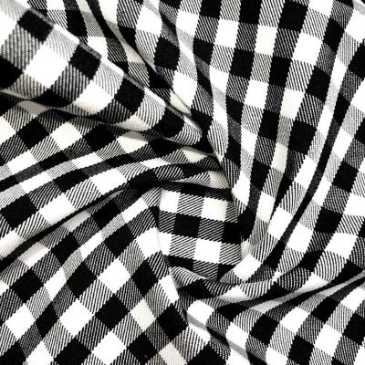 China Sale 60 Wrinkle Cotton 37 Heavy Duty Warm Polyester 3 Spandex Medium Weight Plaid Fabric For Pants Shirt Blouse Style for sale