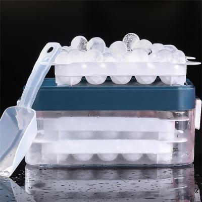 China Viable Hot Selling Ice Cube Trays Sphere Ice Ball Maker Reusable Silicone Ice Ball Mold for sale