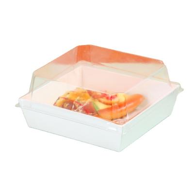 China Recyclable High Quantity Sales Recycle Disposable Kraft Paper Food Boat Sowing Tray With Lid for sale