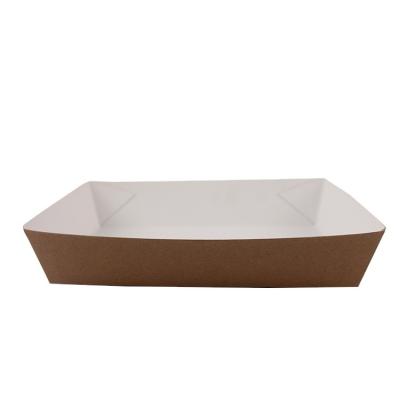 China New Design Recyclable Wholesale Disposable Ship Shape Single Salad Cardboard Store for sale