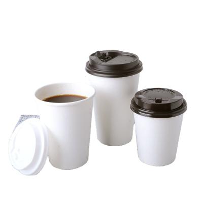 China Disposable Makers Printing Ink Milk Tea Coffee Water Based Single Wall Take Out Paper Cups With Lid for sale