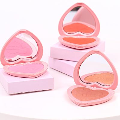 China Vegan Waterproof Soft Natural Cruelty Free Private Label Blusher Makeup Shimmer Blush Powder for sale