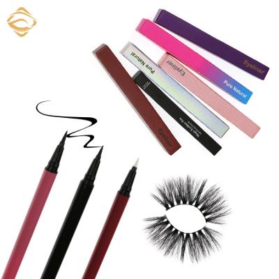 China Waterproof Custom Packing Clear Magnetic Eyeliner Wick Pen Logo Wick Adhesive Liquid Glue Liner for sale