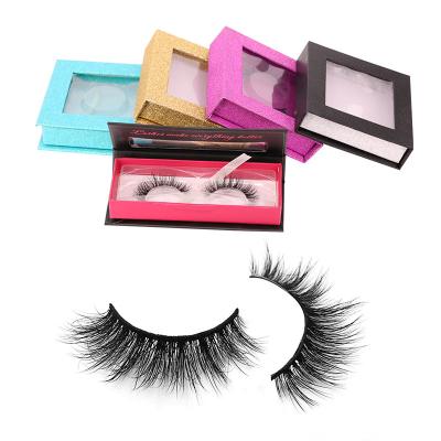 China 25mm Mink Eyelash 3d Eyelash Drawer Natural Soft Wholesale Eyelash Box for sale