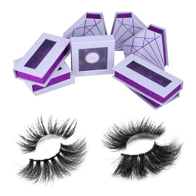 China Private Label 3D Natural Soft Mink Fake / Strip Lashes With Custom Eyelash Packaging for sale