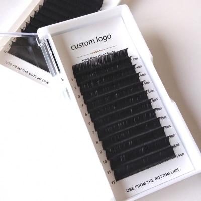 China Delicate Wholesale Premium Mink Eyelash Extensions Tray Individual Volume Eyelash Extensions for sale