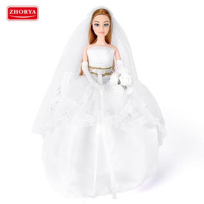 China zhorya factory direct sales mini girl doll gift set little girl princess wedding doll children toys girls for sale