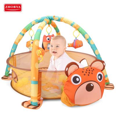 China Cute Eco-friendly.anti-slip.water-proof ZHORYA Multifunctional Toy Play Gym For Baby Cartoon Turtle Mat Toy For Children for sale