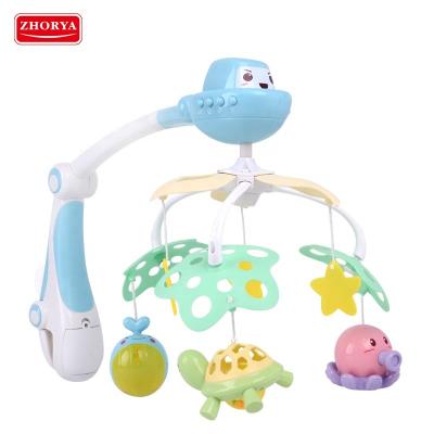 China Light Projection Musical Bed Bell for Sell Electric Light Musical Toy Soft Toy Plastic Small Projection Baby Ocean Battery Operated Toy for sale