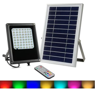 China Beautiful LANDSCAPE Solar Panel Ip65 Waterproof LED Solar Floodlight Colorful Solar Landscape Light for sale