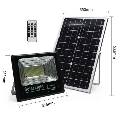 China IP66 Garden Led Solar Floodlight 25w 40w 60w 100w Solar Street Light for sale