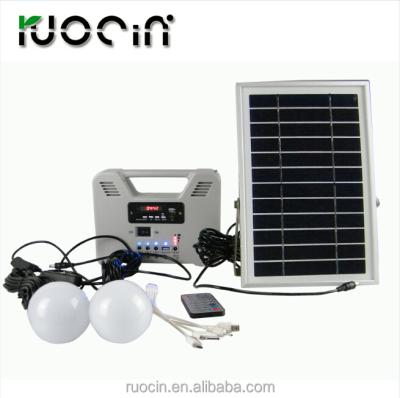 China Home Solar Power System Small Solar Generator With 3W LED Solar Bulb Lighting for sale