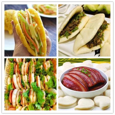 China bao bun machine, bao buns with stir fried meat, lotus leaf cake machine for sale