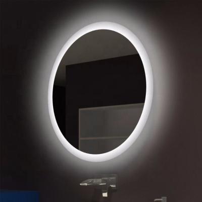 China Bright Round Bath Mirrors Bathroom Anti Fog LED Lights Makeup Backlit Mirror Led Light For Hotel Residence for sale