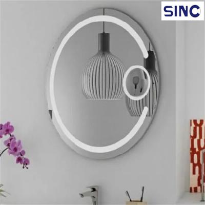 China Bright 28 Inch Modern Designed Oval Led Salon Mirrors Beauty Salon Mirrors With Led Light Factory Direct for sale