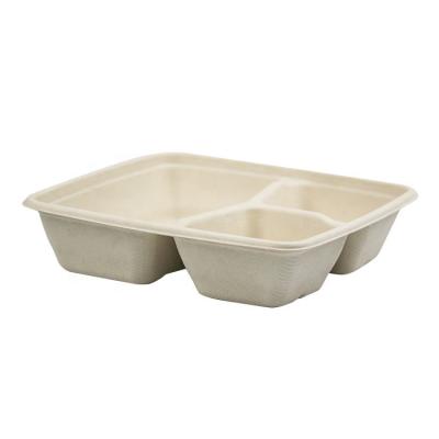 China 100% Biodegradable Eco-friendly Disposable Disposable Sugar Cane Bagasse Tableware Eco-friendly Tableware Disposable Dishes for sale