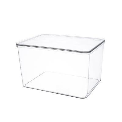 China Sustainable Style Transparent Acrylic Bag Finishing Dust Box Table Top Luxury Handwork Display Box With Cover for sale