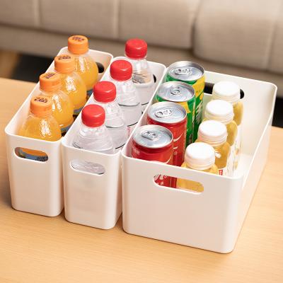 China Viable Cosmetics Storage Box Seasoning Kitchen Top Table Top Snack Open Plastic Storage Box for sale