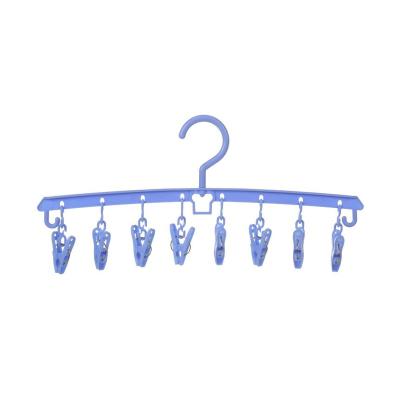 China Modern Wholesale High Quality Universal Universal Towel Space Saving Plastic Underwear Hanger With Clip for sale