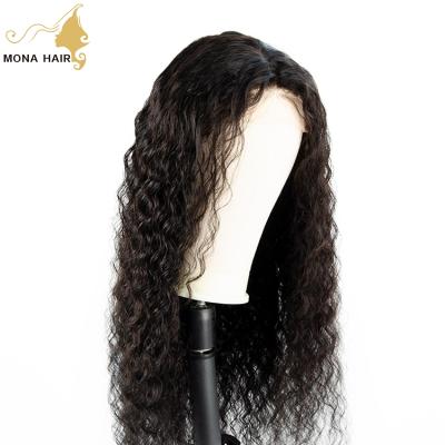 China Hot selling wigs sof deep wave stocking deep wave closure wig transparent lace for sale