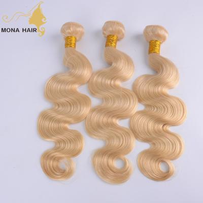 China Wholesale Body Wave Vietnam Raw Hair Weft Double Sew In Hair Extensions Blonde for sale