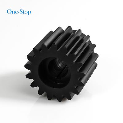 China Industrial/auto construction custom plastic nylon spur gear spur gear meter-spark gear black nylon plastic pom gears for sale