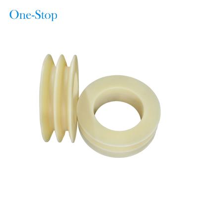 China GM All Industrial High Elastic Gymnasium Tear Resistant Wear Resistant Pulleys Custom Equipment Heavy Duty Guide Wheels PU Rubber Coated Rollers for sale