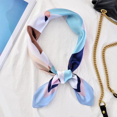 China New Square Fashion Korean Spring Thin Elegant Small Section Scarf 70cm Square Scarf (SC002C) for sale