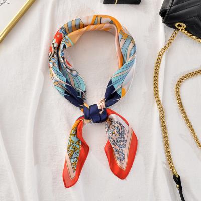 China Wholesale 2021 new spring fashion decoration square silk scarf for women (SC004C) for sale