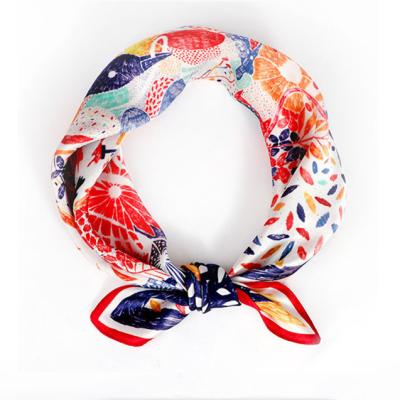 China High Quality Designer Scarf Styles Silk (S011C) New 2021 Square Scarf Headband Scarf 100% Pure Silk Luxury Square Scarf for sale