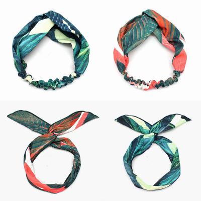 China New Fashion Women Ribbon Headband Ladies Headband Makeup Bohemian Hair Accessories (HA002C) for sale