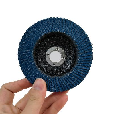 China Metal and Stainless Steel Zirconia Fin Disc Blue Zirconia Fin Disc Polishing Sanding Grinding Wheel Disc for Abrasive for sale