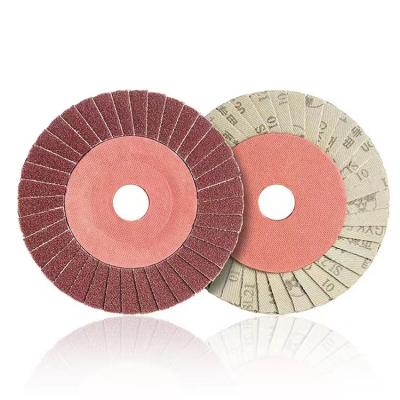 China Object Edges Polishing Wholesale Low Price Flower Shape Abrasive Disc Stainless Steel Paper Flower Shape Fin Sanding Disc for sale