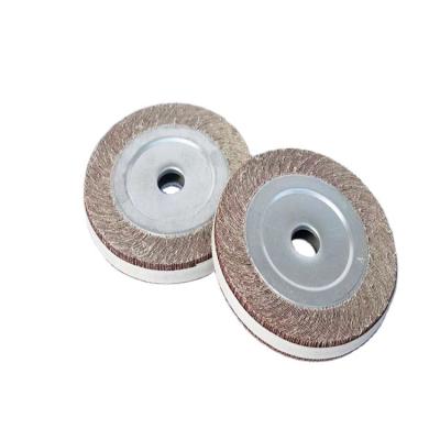 China Metal Surface Deburring Processing Hot Selling Thousand Impeller Wheel Sandpaper Cloth Wheel Chuck 100/125/150 Yarrow Polishing Polishing Wheels for sale