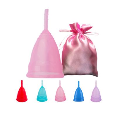 China Hot Selling Reusable 100% Reusable Menstrual Cup Lady Amazon Silicone Cup Medical Custom Brand Platinum Silicone Menstrual For Menstrual Period for sale