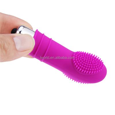 China Thorn Point Mini G-spot Finger Vibrator Clitoris Massager Strong Vibrating Mini Vibrator for sale