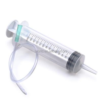 China Eco-friendly 150ML Cylinder Irrigation Syringe With Soft Tube Adult Enema Syringe for sale