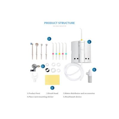 China Household Factory Faucet New Connect Manual Dental Oral Hygiene Irrigator Jet Teeth Cleaner Water Flosser for sale