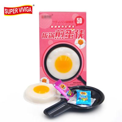 China OEM Natural Halal Egg Shape Flavor Jelly Pudding With Popping Candy for sale