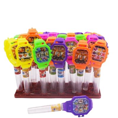 China Cartoon Toys Wholesale Plastic Watch Shape Hard Candy Candy Toys for sale