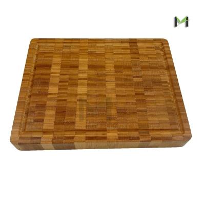 China OEM Style Sustainable Vegetable Oil Bamboo Cutting Board Wooden Chopper Block Kitchen For Meat Vegetables for sale