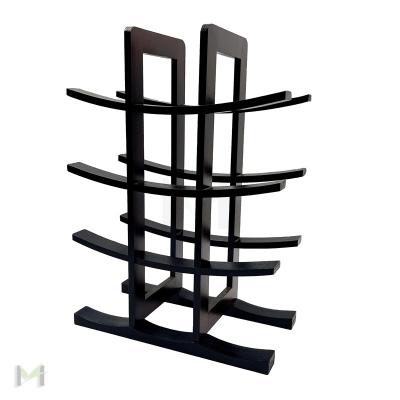 China American Style 12 Bottle Wine Rack Countertop Free-Rack Bamboo Wine Storage Rack, Space Saver Protector for sale