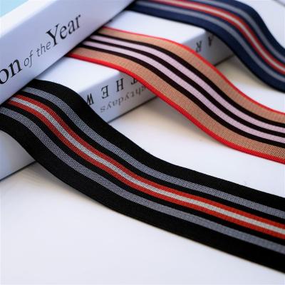 China Polyester Elastic Band Jacquard Elastic Strap Nylon Underwear Custom Elastic Strap Elastics for sale