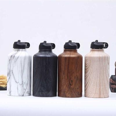 China Sustainable Hot Selling Amazon Wide Mouth Double Wall 18/8 Stainless Steel 64oz Insulated Water Bottle for sale