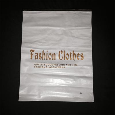 China Recyclable Matte Self Sealing EVA Fashion Plastic Packaging Zipper Bag For Clothing for sale