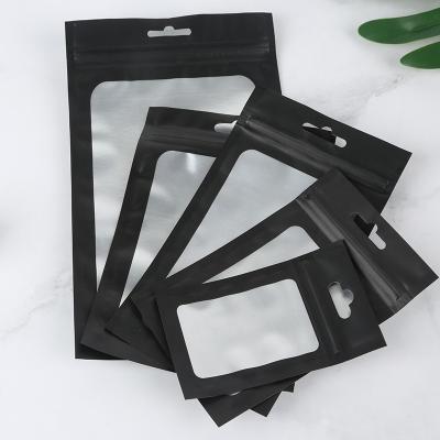 China Disposable Mute Self-Seal Bag Jewelry Bag Bone Aluminum Window Color Digital Electronic Products Gift Packaging Bag Spot Wholesale for sale