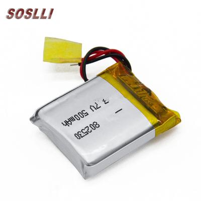 China Toys SOSLLI 3.7V 500mAh lipo battery for portable devices for sale