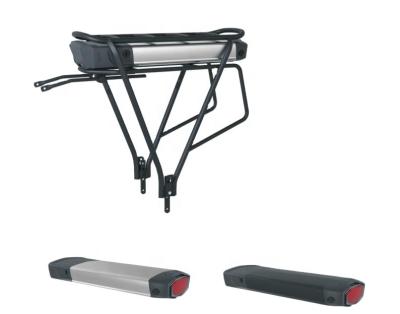 China Factory Supply Double Deck Black Electric Bicycle Detachable Metal Rear Rack Suitable For 26 28 Inch E Bike for sale