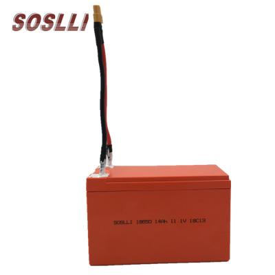 China SOSLLI Appliances Li-ion Battery 18650 3S7P 12v 14Ah Household Rechargeable Lithium Ion Battery Pack For Torpedo Fishing for sale