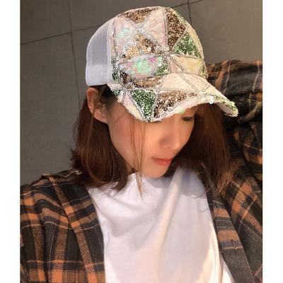 China Fashion COMMON Sequin Hat Latest Sunshade Sunshade Hat Sunshade Baseball Cap Outdoor Ventilation Net for sale